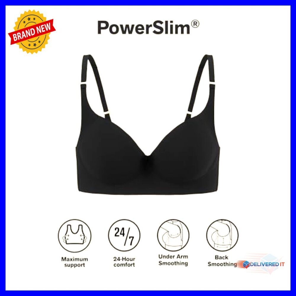 Full Coverage Underwire Bra, Back Smoothing, Adjustable Hook & Eye Closure - Picture 4 of 7